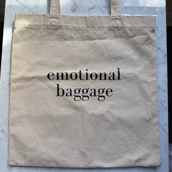 Emotional Baggage Canvas Tote Bag Reusable Eco Shopper - Picture 2 of 8